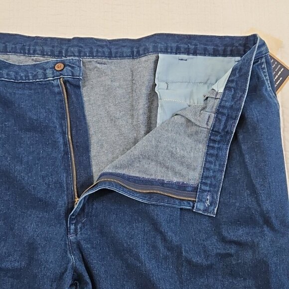 Vintage Dockers Jeans Men's 54x32 Pleated Denim High Rise 80s USA Made NWT NEW - Picture 10 of 16